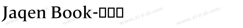 Jaqen Book字体转换